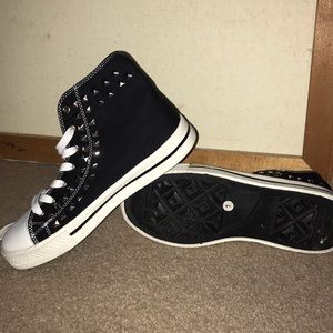 Black studded “converse”